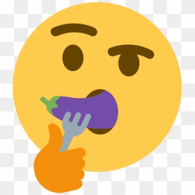 Eating Eggplant Emoji , Png Download - Animated Server Icon Discord, Transparent Png - eggplant emoji png