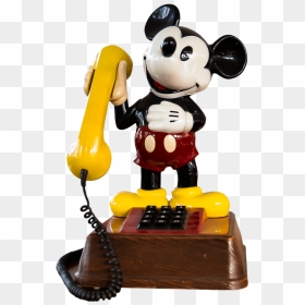 Vintage Mickey Mouse Telephone Clip Arts - Mickey Mouse Baby Phone, HD Png Download - telephone png
