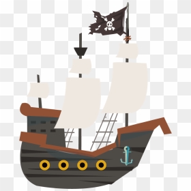 Transparent Background Pirate Ship Clipart, HD Png Download - pirate png