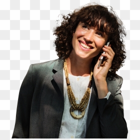Woman Talking On Phone, HD Png Download - people standing and talking png