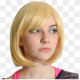 Wigs Png Curly Golden Blonde Hair Wigs Hair Wig Synthetic - Blond, Transparent Png - blonde hair png
