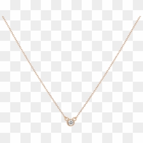 Diamond Bezel Necklace - Locket, HD Png Download - necklace png