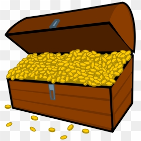 Gold Clip Art Download - Chest Of Gold Coins Clipart, HD Png Download - treasure chest png
