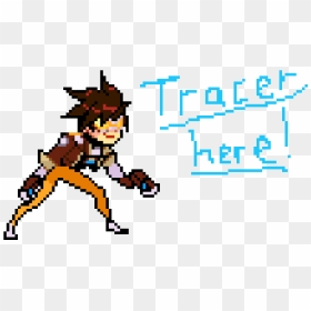 Overwatch Tracer Pixel Spray, HD Png Download - tracer png