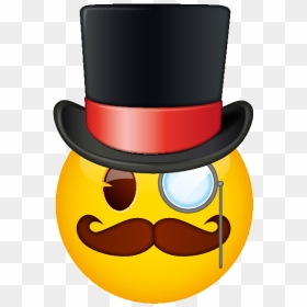Emoji With Top Hat, HD Png Download - monocle png