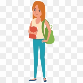 Student Clip Art - Animated College Student Png, Transparent Png - student png