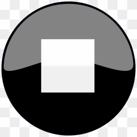 Stop Button Png Black , Png Download - Button Png Play Pause, Transparent Png - pause button png