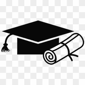 Graduation Hat Png - Cap And Gown Graphic, Transparent Png - graduation hat png