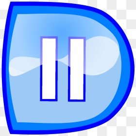 Blue Pause Button Svg Clip Arts, HD Png Download - pause button png
