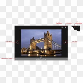 Imagegallery Playpausebuttons - Tower Bridge, HD Png Download - pause button png