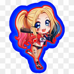 Transparent Margot Robbie Harley Quinn Png - Harley Quinn Cute Cartoon, Png Download - harley quinn png