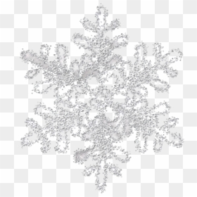 Silver Snowflake Png File - Silver Snowflake Png Transparent, Png Download - white snowflake png