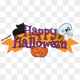 Happy Halloween Banner, HD Png Download - happy halloween png