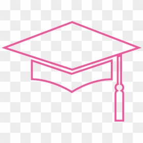 Graduation Hat Pink Clipart, HD Png Download - graduation hat png