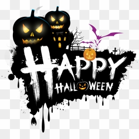 Halloween Tree Happy,halloween The Holiday Happy Clipart - Happy Halloween Logo Transparent, HD Png Download - happy halloween png
