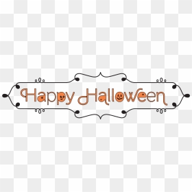 Happy Halloween 2018 Png Free Image Download - Happy Halloween Title Transparent, Png Download - happy halloween png