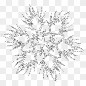 Beautiful Silver Snowflake Png Download - Clipart Transparent Background Silver Snowflakes, Png Download - white snowflake png