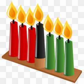Kwanzaa Candles Clipart, HD Png Download - candle flame png