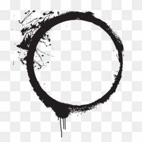 #circle #frame #black #png #paint #effects - Transparent Paint Circle Png, Png Download - png effects for picsart