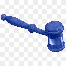 Gavel Background Transparent - Blue Gavel, HD Png Download - gavel png