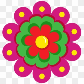 Banner Royalty Free Library Cinco De Mayo Clipart Fiesta - Mexican Flower Clip Art, HD Png Download - cinco de mayo png