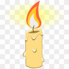 Melting Candle Clipart Candle Flame - Mum In Heaven On Mother's Day, HD Png Download - candle flame png