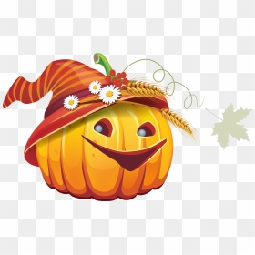Halloween Png - Dessin Citrouille Couleur, Transparent Png - happy halloween png