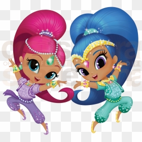 Shimmer And Shine Clip Art - Shimmer And Shine Dancing, HD Png Download - shimmer and shine png