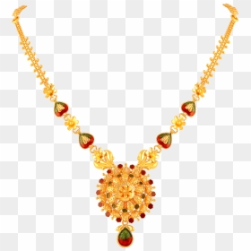 Gold Necklace - New Model Necklace Design In Gold, HD Png Download - jewellery models png hd