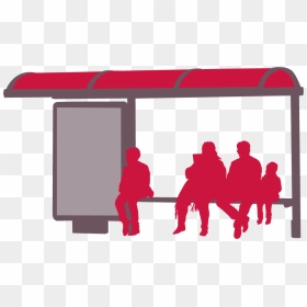Bus Stop 2 Red - Bus Stop Clipart Png, Transparent Png - stop png