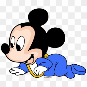 Disney Baby Mickey Crawl Clipart Png - Disney Babies Clip Art, Transparent Png - no sign transparent png