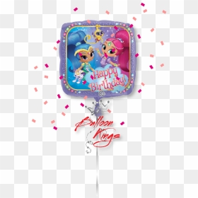 Shimmer And Shine Square - Balloon, HD Png Download - shimmer and shine png