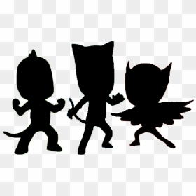 Pj Mask Silhouette, HD Png Download - pj masks png