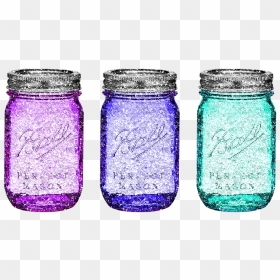 Glass Bottle, HD Png Download - mason jar png