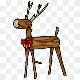 Wooden Reindeer Clipart , Png Download - Wooden Reindeer Png, Transparent Png - reindeer png