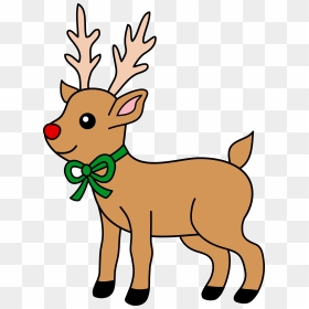 Cute Reindeer Clipart Png Free Cartoon Reindeer Clipart - Reindeer Clip Art, Transparent Png - reindeer png