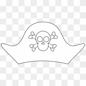 Printable Pirate Hat Template Pdf, HD Png Download - pirate hat png