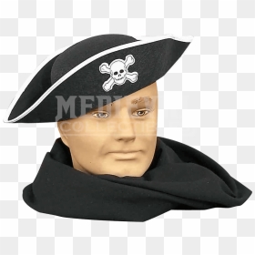 Simple Pirate Hat - Hat, HD Png Download - pirate hat png