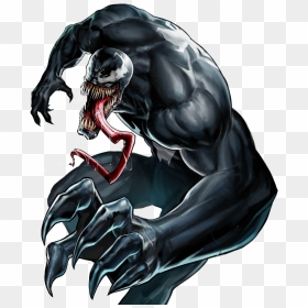 Venom Drawing Artwork - Marvel Battle Lines Venom, HD Png Download - vhv