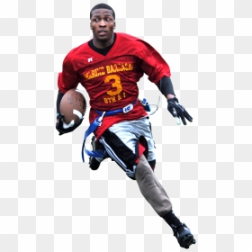 American Football Player Png Transparent Image - Flag Football Players Png, Png Download - football player png