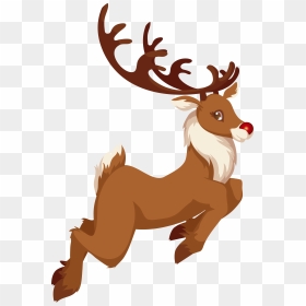 Claus Rudolph Reindeer Santa Christmas Free Download - Rudolph Png, Transparent Png - reindeer png