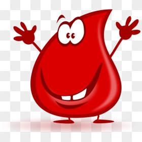 Blood Drop By Mimooh - Red Blood Cell Character, HD Png Download - blood drop png