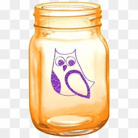 Owl, HD Png Download - mason jar png