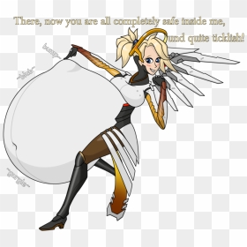Mercy Carries The Team By Graphitedrake - Mercy Carries The Team Overwatch, HD Png Download - mercy png
