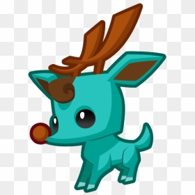 Reindeer Pet - Cartoon, HD Png Download - reindeer png