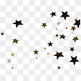 Estrellas Negras Png - Black And Gold Stars Png, Transparent Png - estrellas png