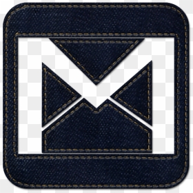 Social, Logo, Jean, Gmail, Square, Denim Icon - Gmail Dark Icon, HD Png Download - gmail icon png