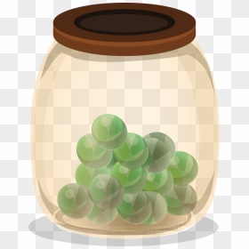 Marbles In A Container, HD Png Download - mason jar png