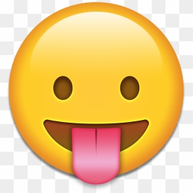 Art Emoji Smiley Sticker Clip Art - Transparent Emoji With Tongue Out, HD Png Download - tongue png