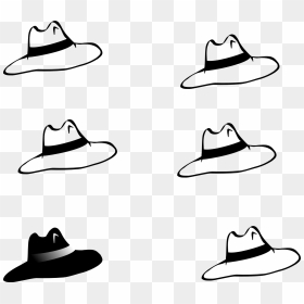 Pirate Hat Clipart Black And White Free Png - Hats Clipart Black And White, Transparent Png - pirate hat png
